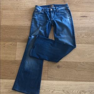 Mother Denim light wash flare